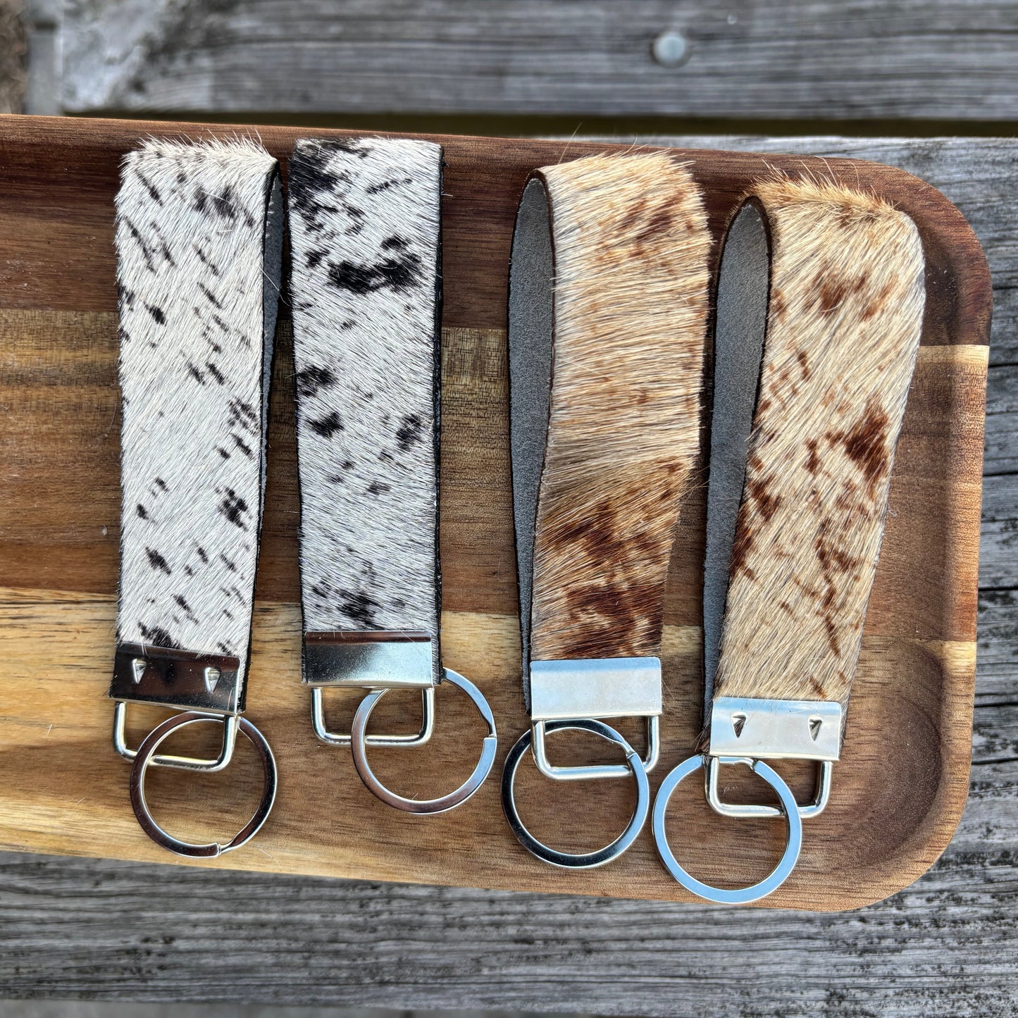 Wristlet Keychain - Cowhide