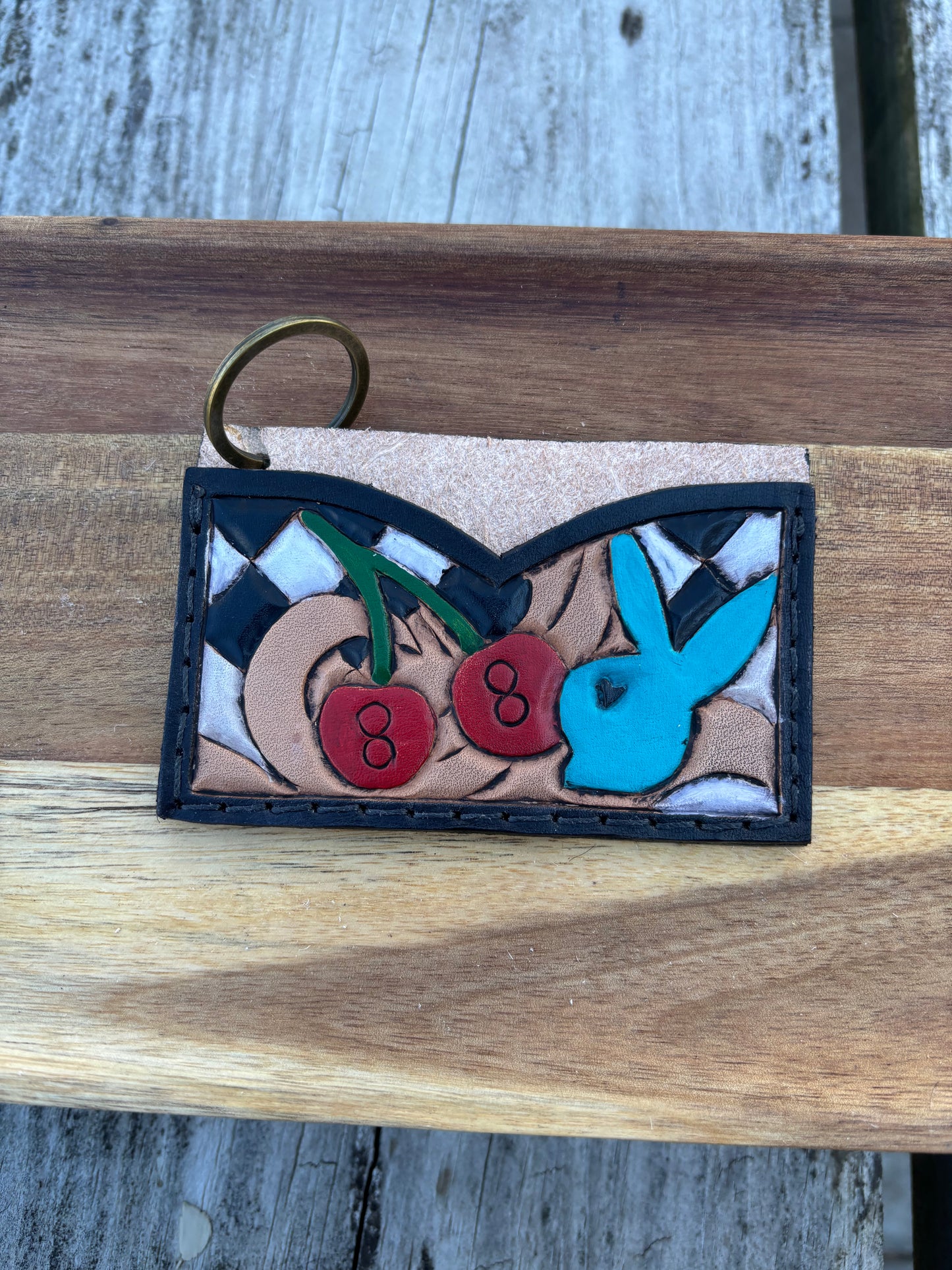 Vegas Theme Keychain Card Holder