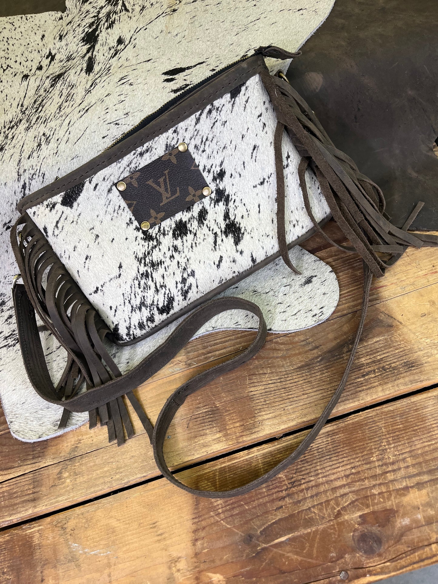 Fringe Cowhide Purse