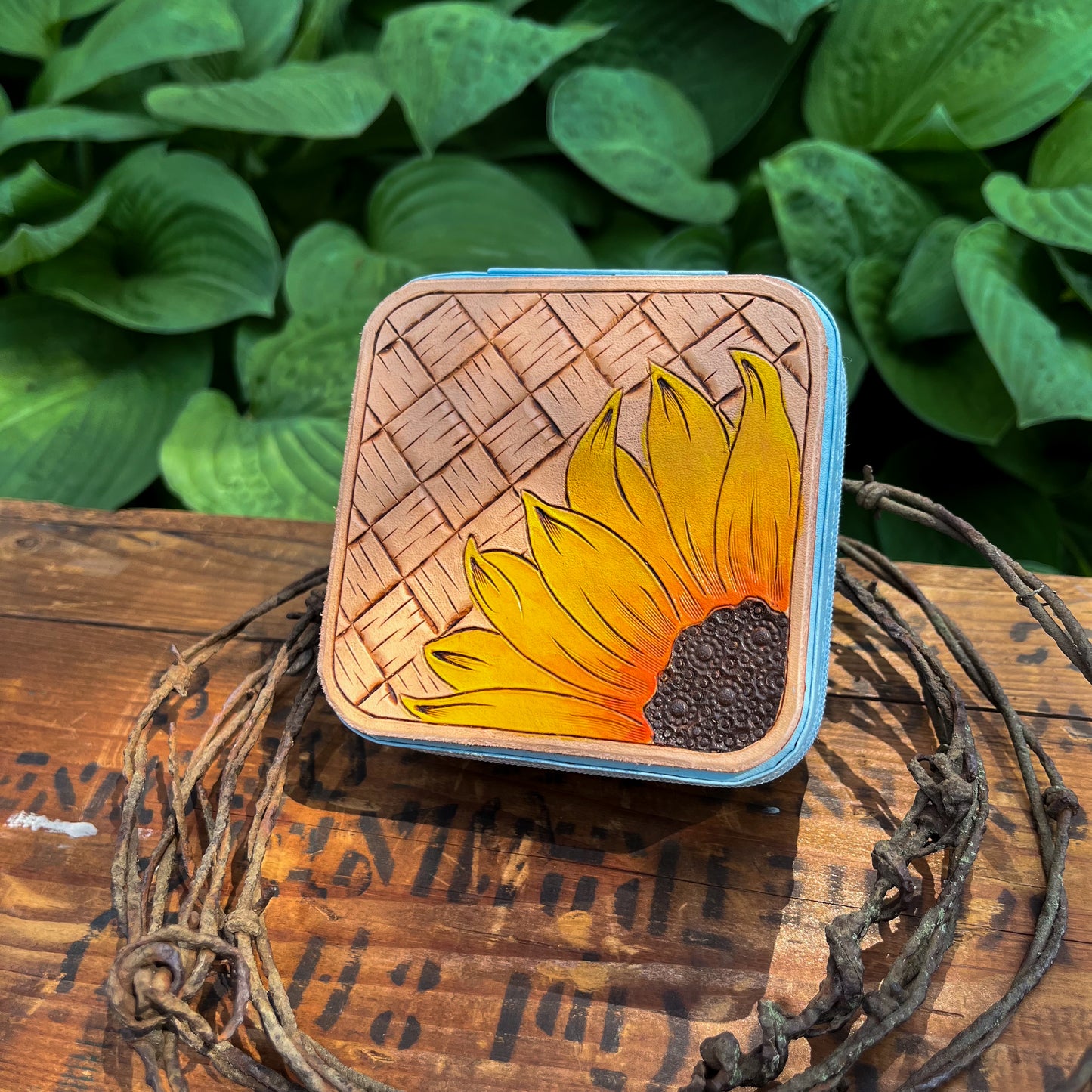 Sunflower Travel Jewelry Box