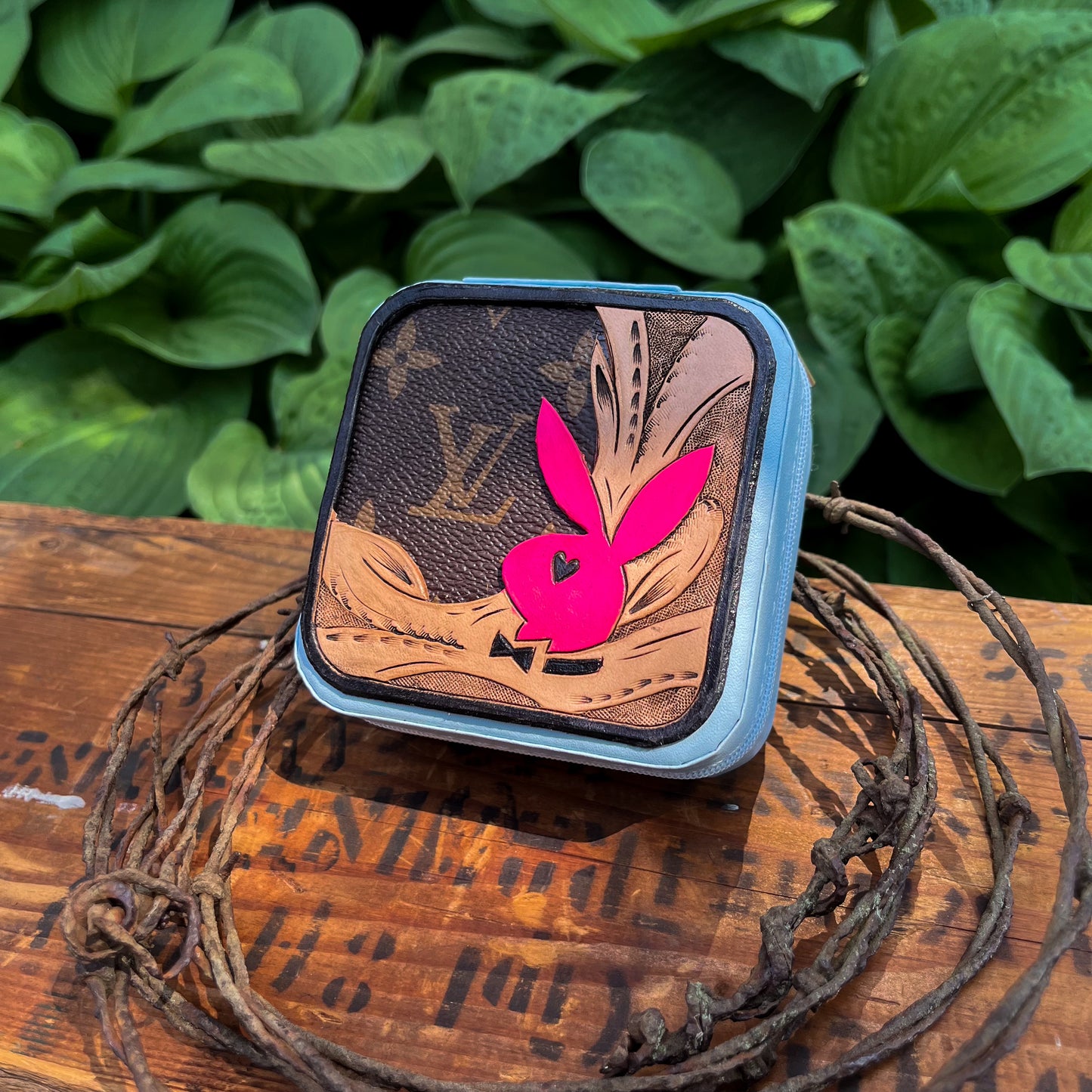Neon Floral Travel Jewelry Box
