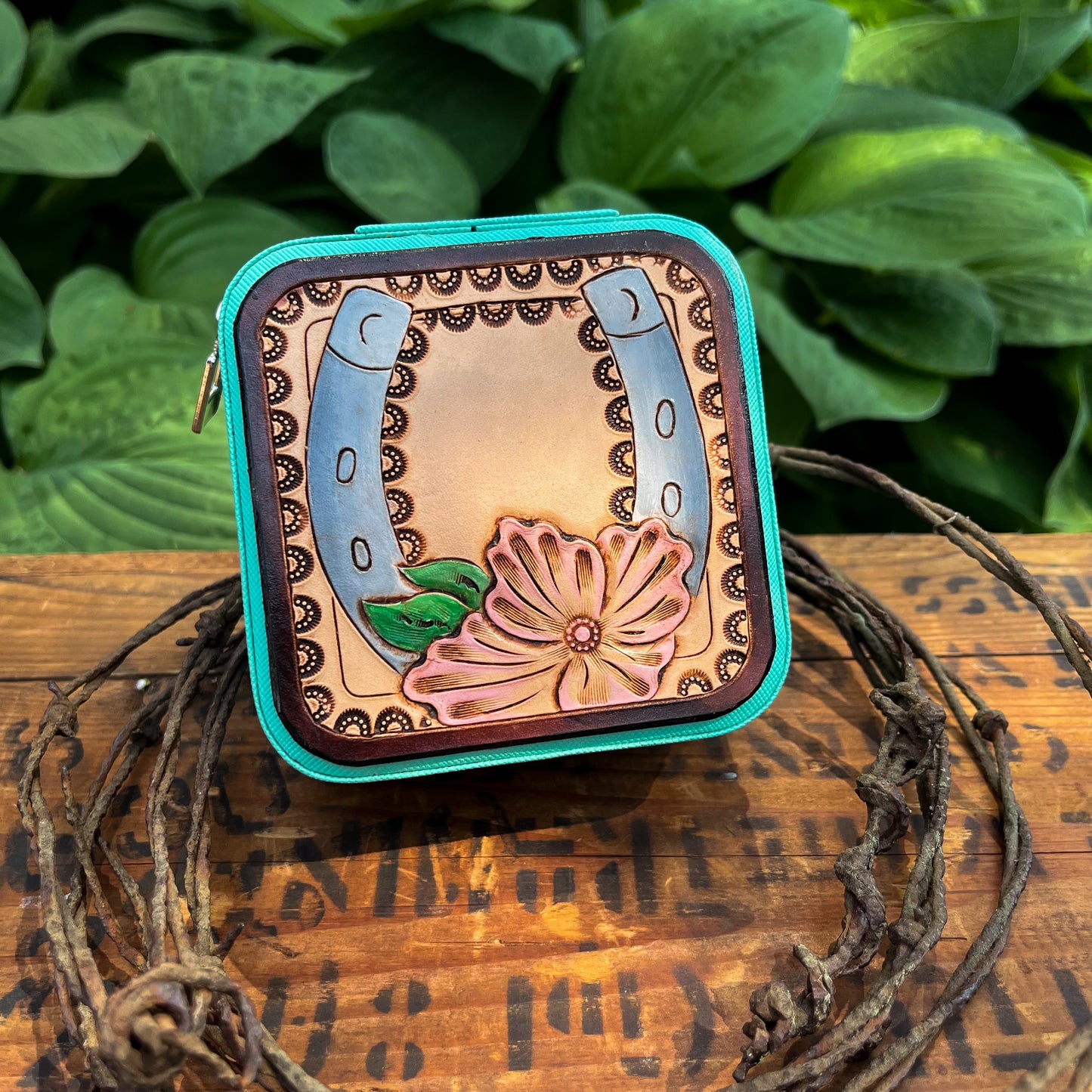 Horse Shoe Travel Jewelry Box