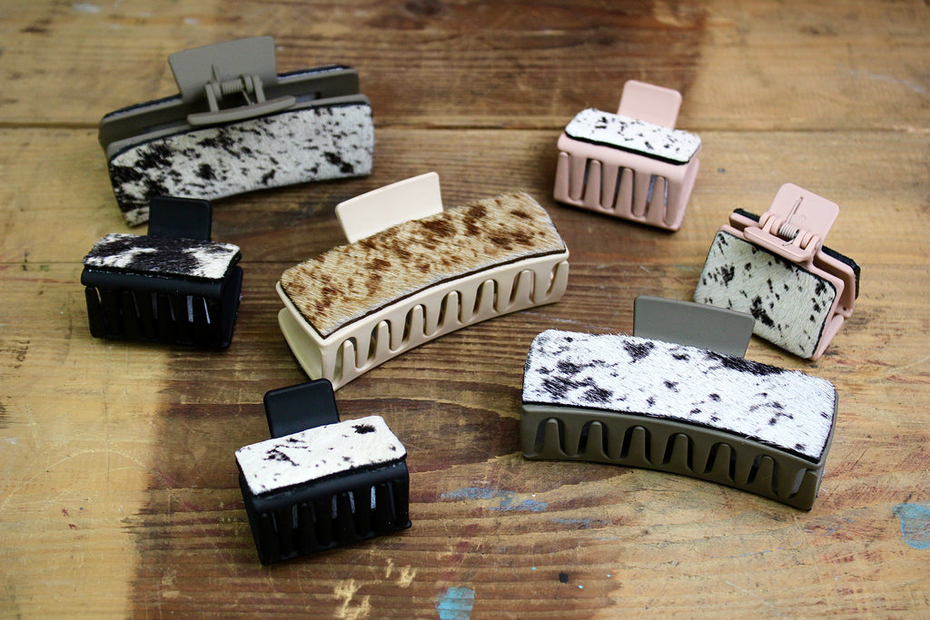 Cowhide Hair Clip