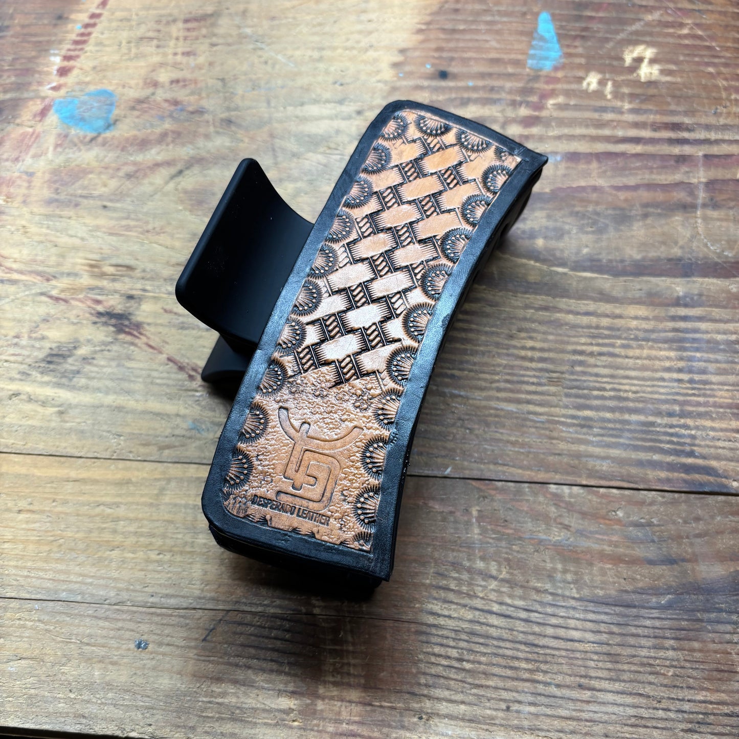 Tooled Hair Clip