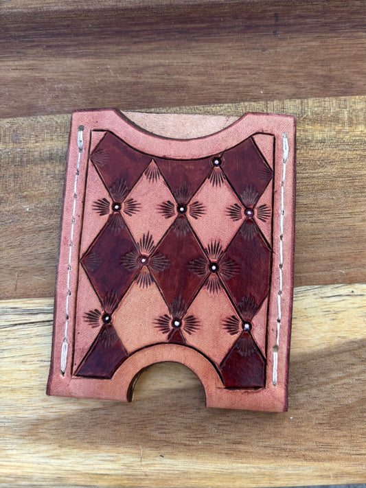 Mahogany Diamond Card Holder