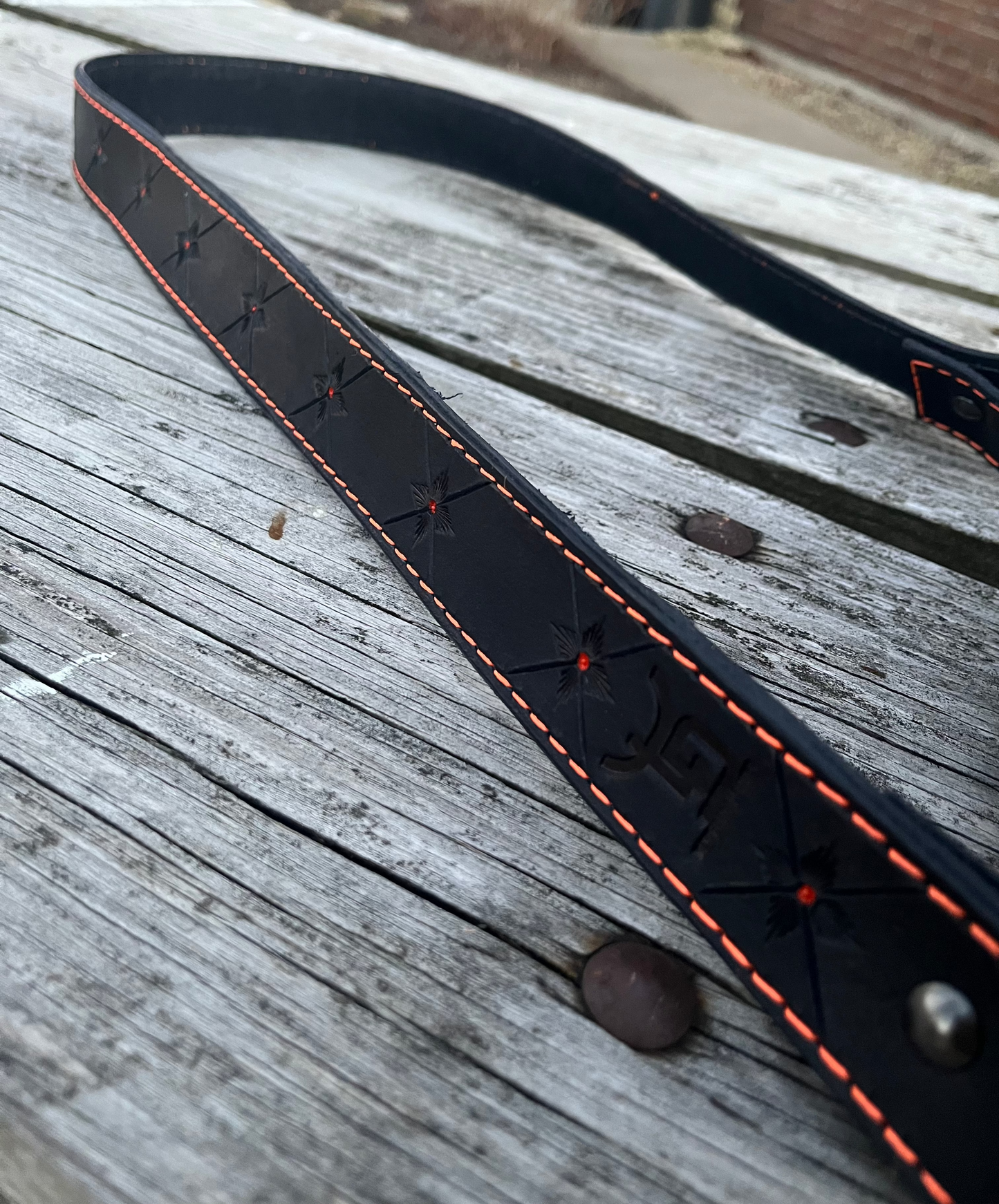 Orange and Black Purse Strap