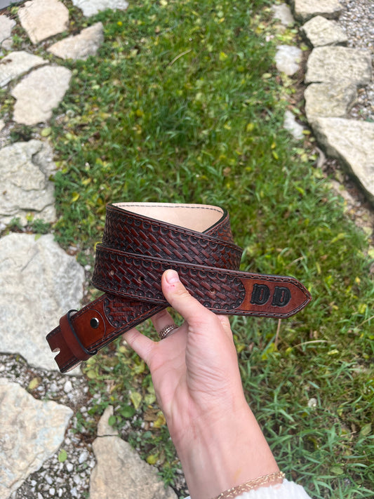 Custom Belt - Basketweave